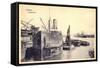 Emden, Blick Auf Den Außenhafen, Dampfer, Boote-null-Framed Stretched Canvas