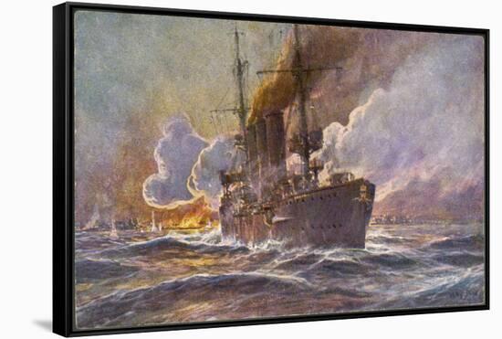 Emden Shells Madras-null-Framed Stretched Canvas