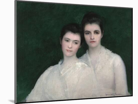 Emeline and Josephine Tarbell, C.1905 (Oil on Canvas)-Edmund Charles Tarbell-Mounted Giclee Print