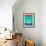 Emerald and Blue Abstract Study-Emma Moore-Framed Art Print displayed on a wall