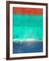 Emerald and Blue Abstract Study-Emma Moore-Framed Art Print