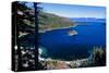 Emerald Bay At Winter, Lake Tahoe, California-George Oze-Stretched Canvas