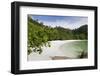 Emerald Bay, Beach and Palm Trees, Palau Pangkor Laut, Malaysia-Peter Adams-Framed Photographic Print