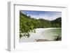 Emerald Bay, Beach and Palm Trees, Palau Pangkor Laut, Malaysia-Peter Adams-Framed Photographic Print