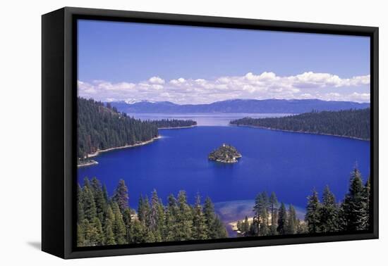 Emerald Bay, Lake Tahoe, California, USA-Adam Jones-Framed Stretched Canvas