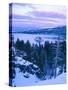 Emerald Bay State Park in Winter at Dusk, Lake Tahoe, California, USA-Scott T^ Smith-Stretched Canvas