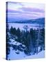 Emerald Bay State Park in Winter at Dusk, Lake Tahoe, California, USA-Scott T^ Smith-Stretched Canvas