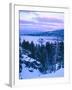 Emerald Bay State Park in Winter at Dusk, Lake Tahoe, California, USA-Scott T^ Smith-Framed Photographic Print