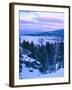 Emerald Bay State Park in Winter at Dusk, Lake Tahoe, California, USA-Scott T^ Smith-Framed Photographic Print