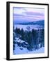 Emerald Bay State Park in Winter at Dusk, Lake Tahoe, California, USA-Scott T^ Smith-Framed Photographic Print