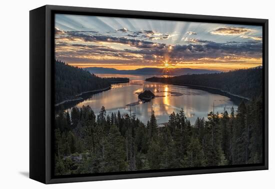 Emerald Bay-Stan Hellmann-Framed Stretched Canvas