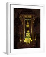 Emerald Buddha at the Grand Palace, Bangkok, Thailand-Claudia Adams-Framed Photographic Print