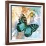 Emerald Butterfly II-Ingrid Van Den Brand-Framed Giclee Print