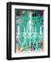 Emerald Chandelier-Kent Youngstrom-Framed Art Print