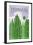 Emerald City Travel-Steve Thomas-Framed Giclee Print