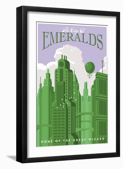 Emerald City Travel-Steve Thomas-Framed Giclee Print