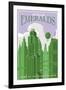 Emerald City Travel-Steve Thomas-Framed Giclee Print