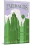 Emerald City Travel-Steve Thomas-Mounted Giclee Print