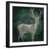 Emerald Deer-null-Framed Giclee Print