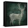 Emerald Deer-null-Framed Stretched Canvas