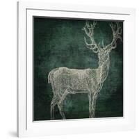 Emerald Deer-null-Framed Giclee Print