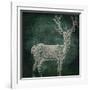 Emerald Deer-null-Framed Giclee Print