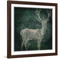 Emerald Deer-null-Framed Giclee Print