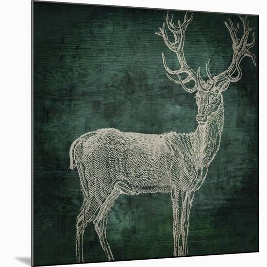 Emerald Deer-null-Mounted Giclee Print