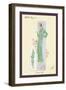 Emerald Dress for a Sunday Brunch-null-Framed Art Print