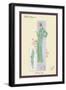 Emerald Dress for a Sunday Brunch-null-Framed Art Print