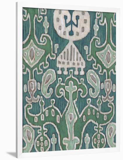 Emerald Ikat I-Chariklia Zarris-Framed Art Print