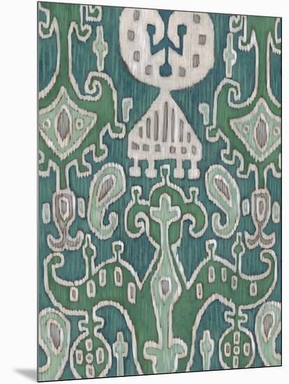 Emerald Ikat I-Chariklia Zarris-Mounted Art Print