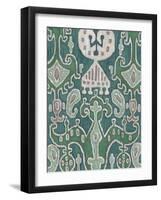 Emerald Ikat I-Chariklia Zarris-Framed Art Print