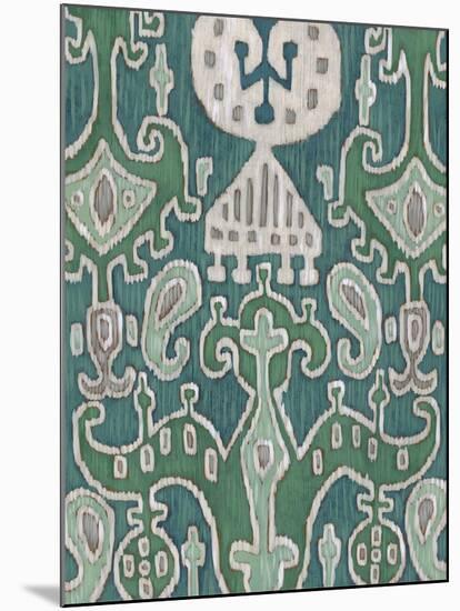 Emerald Ikat I-Chariklia Zarris-Mounted Art Print