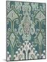 Emerald Ikat II-Chariklia Zarris-Mounted Art Print