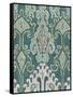 Emerald Ikat II-Chariklia Zarris-Framed Stretched Canvas