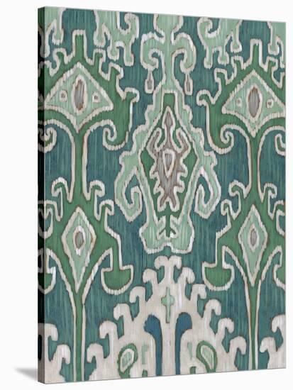 Emerald Ikat II-Chariklia Zarris-Stretched Canvas