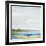 Emerald Lagoon Sq Light-Silvia Vassileva-Framed Art Print