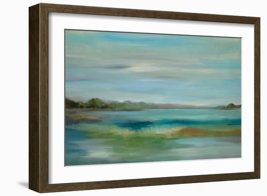 Emerald Lagoon-Silvia Vassileva-Framed Art Print