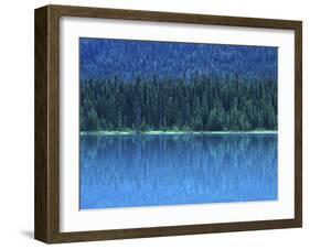 Emerald Lake Boathouse, Yoho National Park, British Columbia, Canada-Rob Tilley-Framed Premium Photographic Print