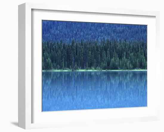 Emerald Lake Boathouse, Yoho National Park, British Columbia, Canada-Rob Tilley-Framed Premium Photographic Print