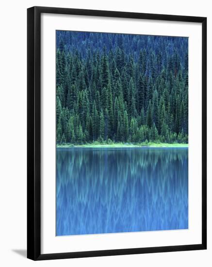 Emerald Lake Boathouse, Yoho National Park, British Columbia, Canada-Rob Tilley-Framed Photographic Print