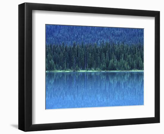 Emerald Lake Boathouse, Yoho National Park, British Columbia, Canada-Rob Tilley-Framed Photographic Print