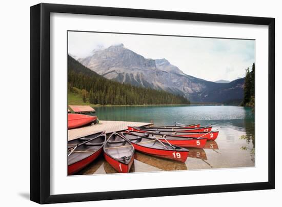 Emerald Lake is One of the Most Admired Destinations in Yoho National Park (British Columbia , Cana-hdsidesign-Framed Photographic Print