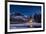 Emerald Lake Lodge in Banff, Canada during winter with snow and mountains at night with starry sky-David Chang-Framed Photographic Print