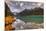 Emerald Lake Louise & Canoe-null-Mounted Art Print