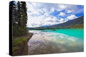 Emerald Lake Reflections, Canada-George Oze-Stretched Canvas