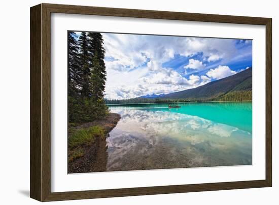 Emerald Lake Reflections, Canada-George Oze-Framed Photographic Print