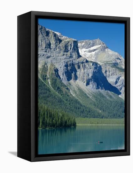 Emerald Lake, Yoho National Park, Rocky Mountains, British Columbia, Canada-Anthony Waltham-Framed Stretched Canvas