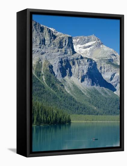 Emerald Lake, Yoho National Park, Rocky Mountains, British Columbia, Canada-Anthony Waltham-Framed Stretched Canvas